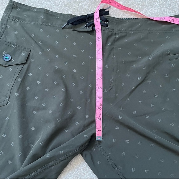 Linksoul Shorts Mens 38 Green Logo Board Shorts Swimming Ocean Beach Outdoor - Picture 8 of 9